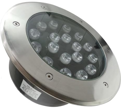 Spot Extérieur Encastrable LED IP65 220V Sol 18W 60° - Blanc Froid 6000K - 8000K - SILAMP