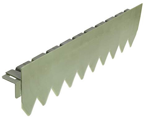bellissa Rasenkante Comfort - mit Rand - Kunststoff in Grün - 7113 - Flexibel, radiusfrei formbar und befahrbar - 50 x 5 x 14 cm, Nutzlänge 10 m