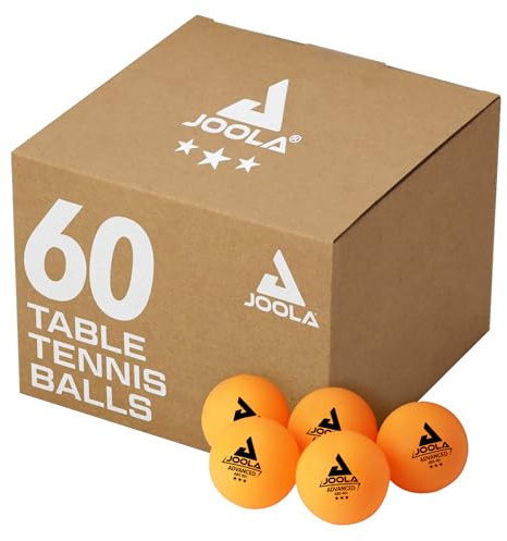 JOOLA Unisex's TRAINING 40mm Balls Table Tennis, 60-Pack Orange, 60 Pack