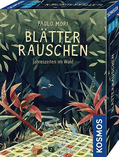 KOSMOS 680435 Blätterrauschen - Jahreszeiten im Wald, Roll & Write Spiel, für 2-6 Spielerinnen, ab 8 Jahre, Würfelspiel mit Spielblock 200 Seiten beidseitig Bedruckt und 2 Würfel