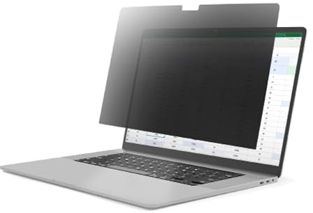 StarTech Filtre Confidentialité Rabattable MacBook Pro 16 M1 M4 | Mat ou brillant, Antireflet, Réversible, Anti-Lumière Bleue, Vision +/-30 degrés, Microlouver