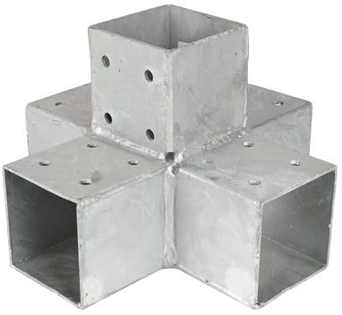 Wovar Connexion d'angle Pergola pour poteaux 9 x 9 cm modèle Cross - Par Pièce