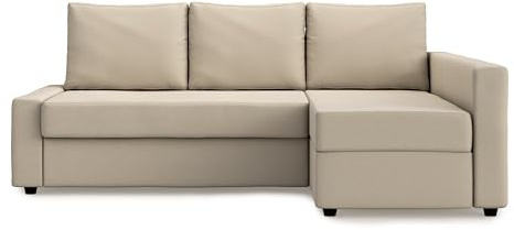 MASTERS OF COVERS Ersatzsofabezug für IKEA Friheten Ecksofa Links/Rechts Chaise, Individuelle Passform, Strapazierfähiger Stoff, 230 x 68/151 x 66 cm (Biskuitbeige, Polyester Petite)