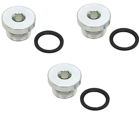 M18*1.5 3234755 COLLA del Completo Compatible con Polaris Sportsman 850 1000 Ranger 100 0xp RZR 900 570 Ace RGR Scrambler Enchufe de Perno de Drenaje de Aceite (Color : 3pcs)