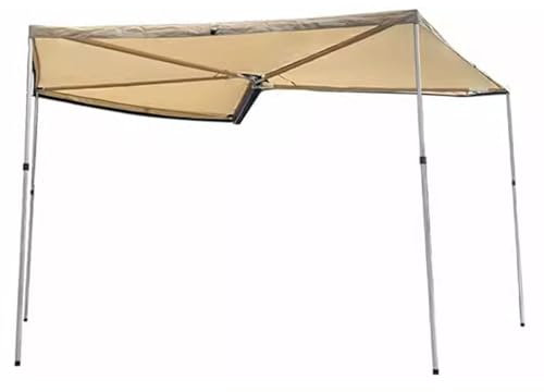 270-Grad-Markise für Fahrzeuge, Seitenmarkise, Dachzelte Fürs Auto, Sonnensegel Mit Stangen, Autozelt für Camping Mit Automarkise, Überland-Markisenabdeckung(Yellow,78.7in/200cm)