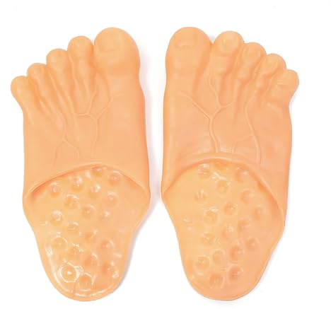 CENPEK Giant Big Jumbo Feet Covers Jumbo Big Foot Realistic Costume Accessories Shoe Covers Funny Feet Slippers for Halloween Party