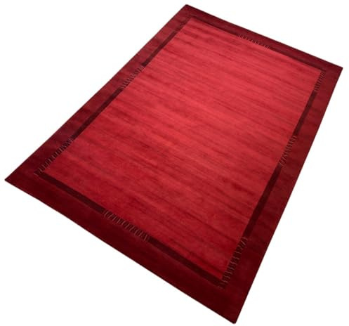 WAWA TEPPICH Nepal Rot-Orange 250 x 350 cm Wolle-Baumwolle handgeknüpft | Handgefertigter Wohnakzent – individuell, vielseitig und stilvoll kombinierbar