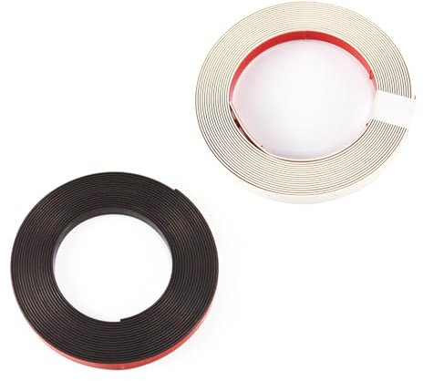 NeatiEase Window Screen Accessories, 6 m Magnetic Tape, 3 m Plastic Strips (White)