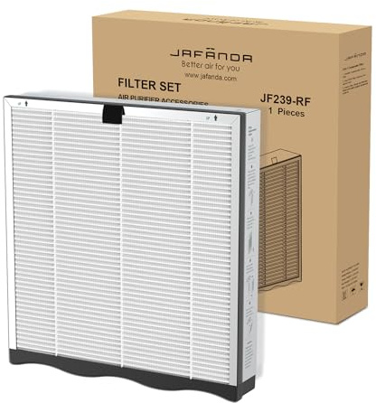 Jafända Ersatzfilter für JF239 Luftreiniger Allergiker, 3 in 1Hohe Effizienz, HEPA Aktivkohle Luftfilter Entfernt Staub, Allergene & Gerüche Kompatibel mit JF239 Modell (Filter)