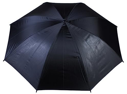 KONTONTY Lichtschirm Schwarz Silber Fotoschirm Schirmreflektor Foto Lichtschirm 85 cm Lichtstrahl Verteilung Blitz Stroboskope Dauerlicht Effekt