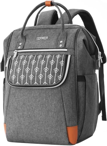 YIORMIOR Rucksack Damen, Schulrucksack Mädchen Teenager15.6 Zoll Laptoprucksack mit Anti-Diebstahl, Arbeitsrucksack Schulrucksack für Wandern Reisen