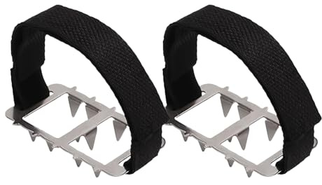 Griffe für Schuhe | 2-Teilige Sicherheits-Spikes Für Schnee Und | Traktionshilfen Für Sicherheit Beim Gehen Joggen Klettern Wandern Angeln Bergsteigen Im Winter