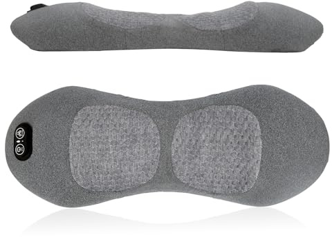 3 In 1 RüCkenmassagegeräT, Nackenmassagegerät, Rückenmassagegerät, Nackenmassagegerät mit Wärme, Rückenmassagegeräte mit Wärme, Vibration & Dehnung für Nacken, Schultern und Rücken, Büro,Zuhause,Reise
