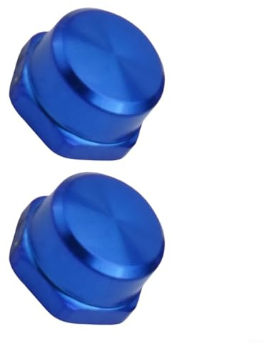 Jotekonoby Snap M7 Angelrolle, Ersatzteile, modifiziert, 7 x 4 mm, Wippgriff-Schrauben-Set, 2 Stück, kompatible Spindel aus Aluminiumlegierung für Mutter (Blau)