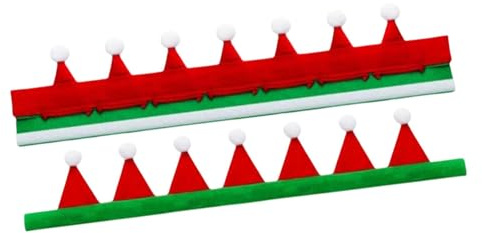 Perfeclan 2 Stück Weihnachts-Zügelüberzüge für Pferde, Weihnachtsdekoration, Reitausrüstung, Pferdekostümzubehör für die Feiertage, Spaziergänge