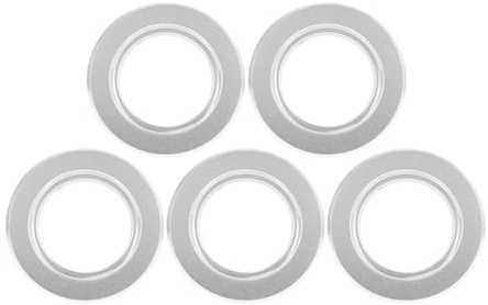 BIUDECO Protectores Metálicos para Cajas Nido de Pájaros, Anillos Antimordeduras de 55 Mm, Pack de 5 Unidades, Accesorio para Jaulas y Suministros para Aves en Jardín y Observación de