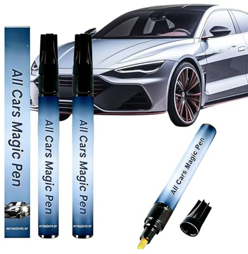 Carfix Penna Antigraffio, Penna Antigraffio per Auto, Ripara Graffi Vernice in Modo Rapido Applicazione di Precisione, Risultato Uniforme Senza Lasciare Segni per Piccoli Graffi Superficiali (2 Pezzi)