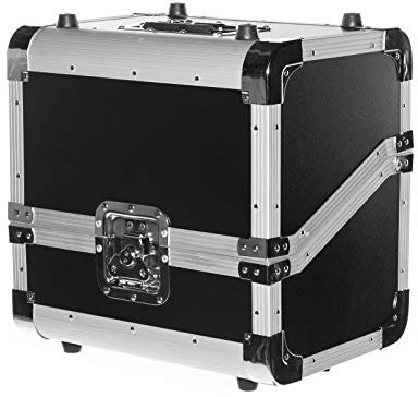 MUSIC STORE Vinyl Case 80, Robuster Plattenkoffer, Wasserabweisend, Schaumstoffgepolstert, Butterfly-Verschluss, Schwarz, Kapazität für 80 LPs, 360x275x355mm, 4.5kg