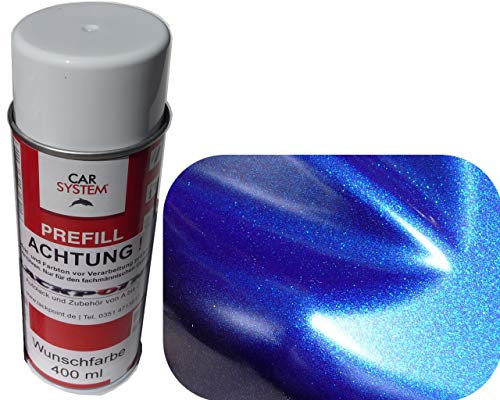 Spraydose 400ml 1K Autolack Nacht Blau 2 Metallic Glanz kein Klarlack Tuning