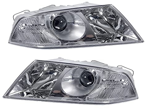 ATEC Germany 2x Hauptscheinwerfer vorne links + rechts Frontscheinwerfer Xenon Look, Kompatibel mit SKODA OCTAVIA II (1Z3), OCTAVIA II Combi (1Z5)