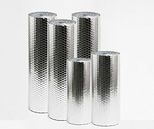 CCLONGTT Autoadesivo Isolante Termico Rotolo di Isolante Termico Riflettente per Pareti del Tetto Pavimenti Garage Piani Cucina Pannello Termoriflettente per Termosifoni (Size : 1mx6m)