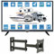 Unispectra ® 19 Zoll HD Fernseher 230V (Volt) 12v TV DVB-T2 & SAT Tuner, USB. 12V Kleiner Fernseher für Wohnmobile, Wohnwagen-TV, LKW, Lieferwagen, Boote, Küchen, Schlafzimmer