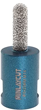 MINLAYCUT Mèche à Mortier Diamantée - 8mm x 25mm Fraise Diamantée pour Ratissage Mortier Maçonnerie Pierre Brique Enlèvement M14 Filetage
