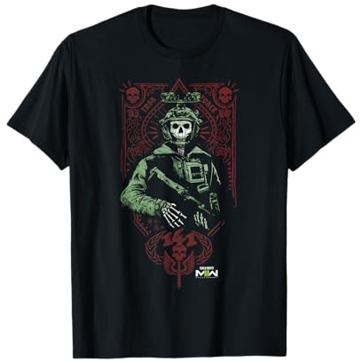 Call of Duty: Modern Warfare 2 Ghost Playing Card Portrait T-Shirt
