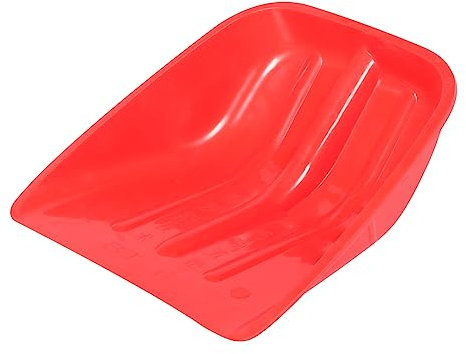 Alipis Testa Di Pala Da Neve Invernale Rinforzata Per Rimozione Neve e Pala Agricola, 40x35 Cm Rossa, Resistente a Basse Temperature, Compatibile Manico Per Spalatura Facile e Multiuso