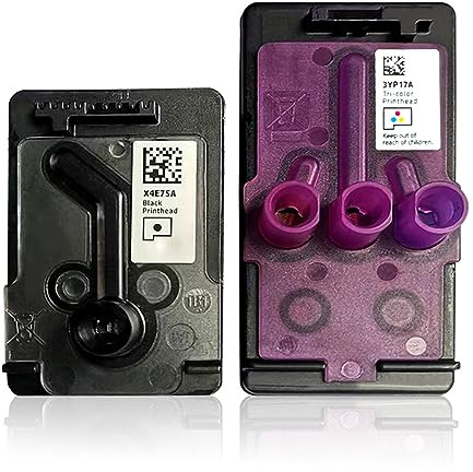 AQree Tête d'impression X4E75A 3YP17A pour Smart Tank 600 670 700 6000 7000 7300 7600 imprimantes Smart Tank séries 500 600 700 (1 noir, 1 couleur)