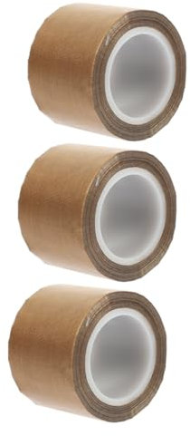 SOLUSTRE 3 Piezas cinta marrón cinta aislante cinta de tela de fibra cintas para cinta magnética cinta de embalar cinta adhesiva aislada cinta Vidrio ducto de aire