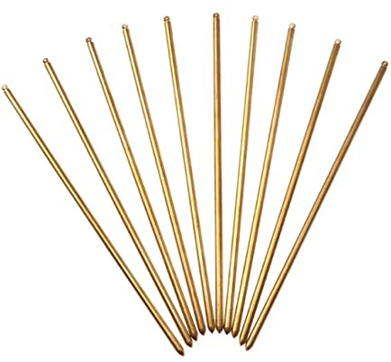FRCOLOR Lot de 20 Épingles à Cheveux en Cuivre Pur 130 Fourchettes à Cheveux DIY Femmes Fines et Légères pour Création Coiffure Quotidienne