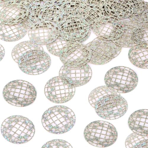 60pcs Glitter Disco Ball Table Confetti, Disco Theme Party Confetti Table Scatter Confetti Centerpieces Decorations for 70s 80s Hippie Engagement Birthday Celebrations Last Party Favors Supplies