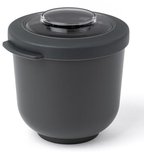 Amuse Tylla Schüssel 500ml I luftdichte Frischhaltedosen mit Deckel für Meal Prep & Snacks I BPA-freie Vorratsdosen für Kinder & Erwachsene I kleine Gefrierdosen, spülmaschinengeeignet I Charcoal