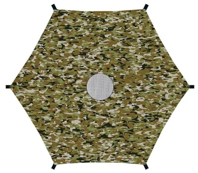 Amagogo Housse de Protection Solaire pour Trampoline à 6 Poteaux pour Trampoline pour Enfants, Facile à Installer, Auvent de Trampoline Indéchirable, 3.06 m