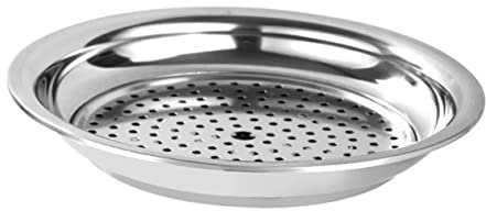 SHOWERORO Double-Layer Stainless Steel Dumpling Draining Plate 28cm Kitchen Supplies Easy to Clean Multi-Purpose Household Tableware