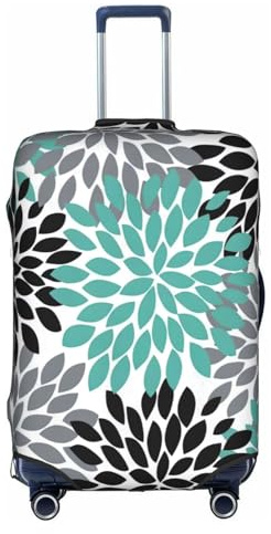 SHuWeiD Housse de protection en polyester lavable avec motif dahlia - Blanc - Taille S, Blanc, Small