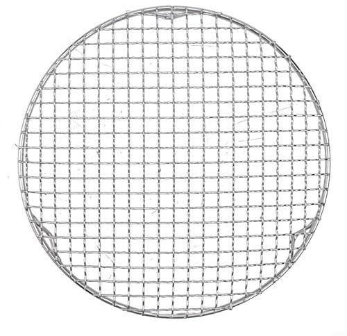 Outdoor -Feuerstellen Kochen Grill Grill Rundkühlstange, Edelstahl runder Drahtofenregal mit 1 8 mm dickem Draht for Kühlen des Backens des Backens, die dämpfende, Glatte Kante(28cm)