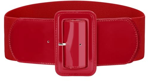 VONMELLI Breiter Elastischer Vintage Damen Gürtel - Dehnbarer Modischer Taillengürtel für Kleid