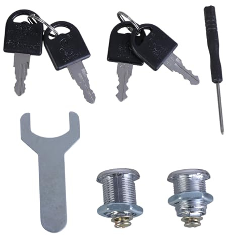 2set Furniture Cams Lock with Key Replacement Drawer Lock Cabinet Cupboard Desk Hasp Latches for Letter Box Drawer