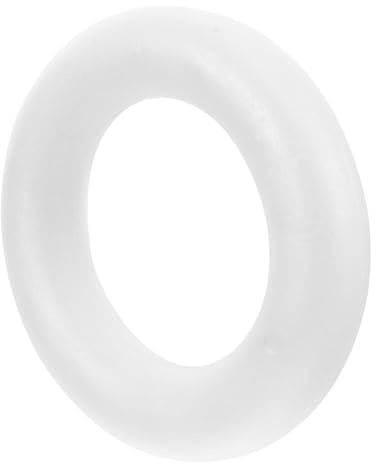 Homoyoyo Schaumstoff Ring 21.70 X 21.70 X 4.40 cm Steckschaum Ring Für DIY Bastelprojekte Kranz Rohling Styropor Für Türkränze Gestecke Party Deko Leicht Unbefüllt Zum Kleben Schneiden