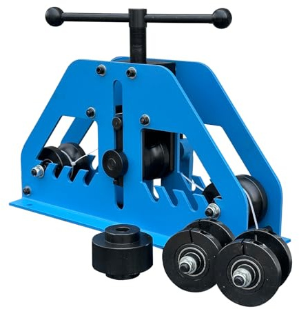 Flynsu Tube Roller Bender Pipe Rolling Machine with 6 Dies for Round or Square Tubes
