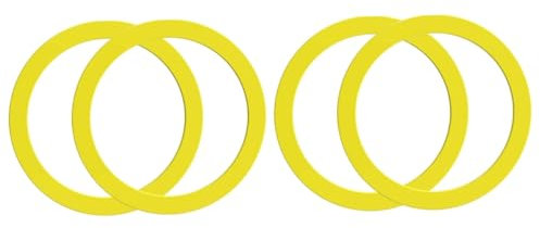 Artibetter 4pcs Replacement Silicone Seal Rings for Toilet Flush Seal Toilet Tank Parts for Bathroom Fixtures