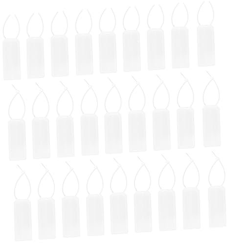 Operitacx 50piezas Etiquetas De Cable Reutilizables Plástico Abs Marcadores De Identificación Escriturables Para Gestión Segura y Ordenada De Cables Hogar Oficina y Uso Médico