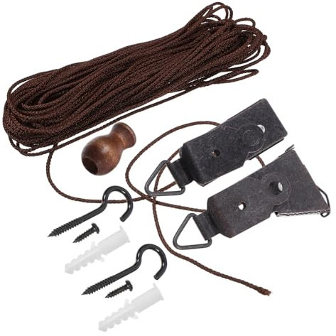 SHINEOFI Roller Blind Repair Kit Bamboo Roller Blind Fittings Curtain Repair Accessories Rope Replacement Parts for