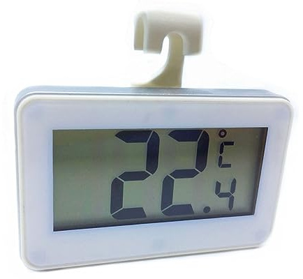 Vaguelly Termometro Elettronico LCD per Frigorifero Ad Alta Precisione con Supporto Temperatura per Conservazione Alimentare Ottimale