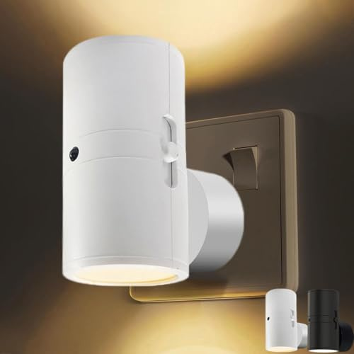 stecker lampe mit bewegungsmelder,nachtlicht mit bewegungsmelder steckdose,treppenlicht mit bewegungsmelder,lampe für balkon mit stecker,Zuschaltbare Auf- und Abwärts Beleuchtung, für Flur Treppe-B