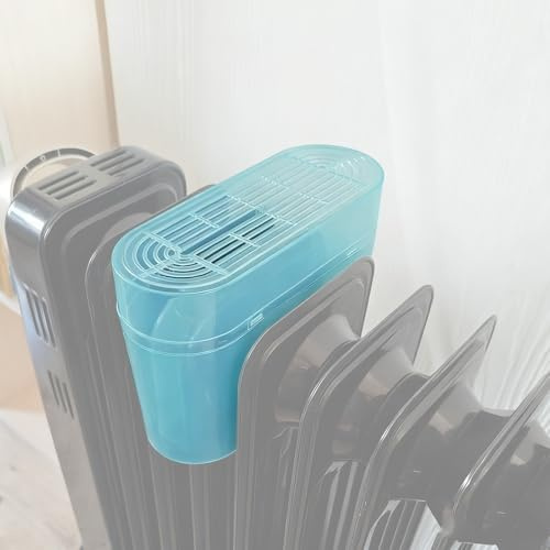 Humidificador para Radiadores, Humificador para Radiador de Aceite, Contenedor de Agua para Calefacción, Plástico Resistente a Altas Temperaturas, Alivia el Aire Seco, 16,5 X 15 X 6,8 Cm