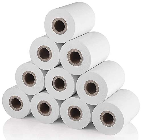 Remingtape 10 stycken termopapper, för 58 mm 30 mm mini termisk skrivare registrering kassapapper rulle