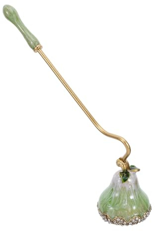 Mipcase Spegnicandele Decorativo in Lega di Zinco con Manico Lungo Strumento per Estinguere la Cera Senza Schizzi Spegni Candela Rustico per Uso Domestico e Decorazione da Tavolo